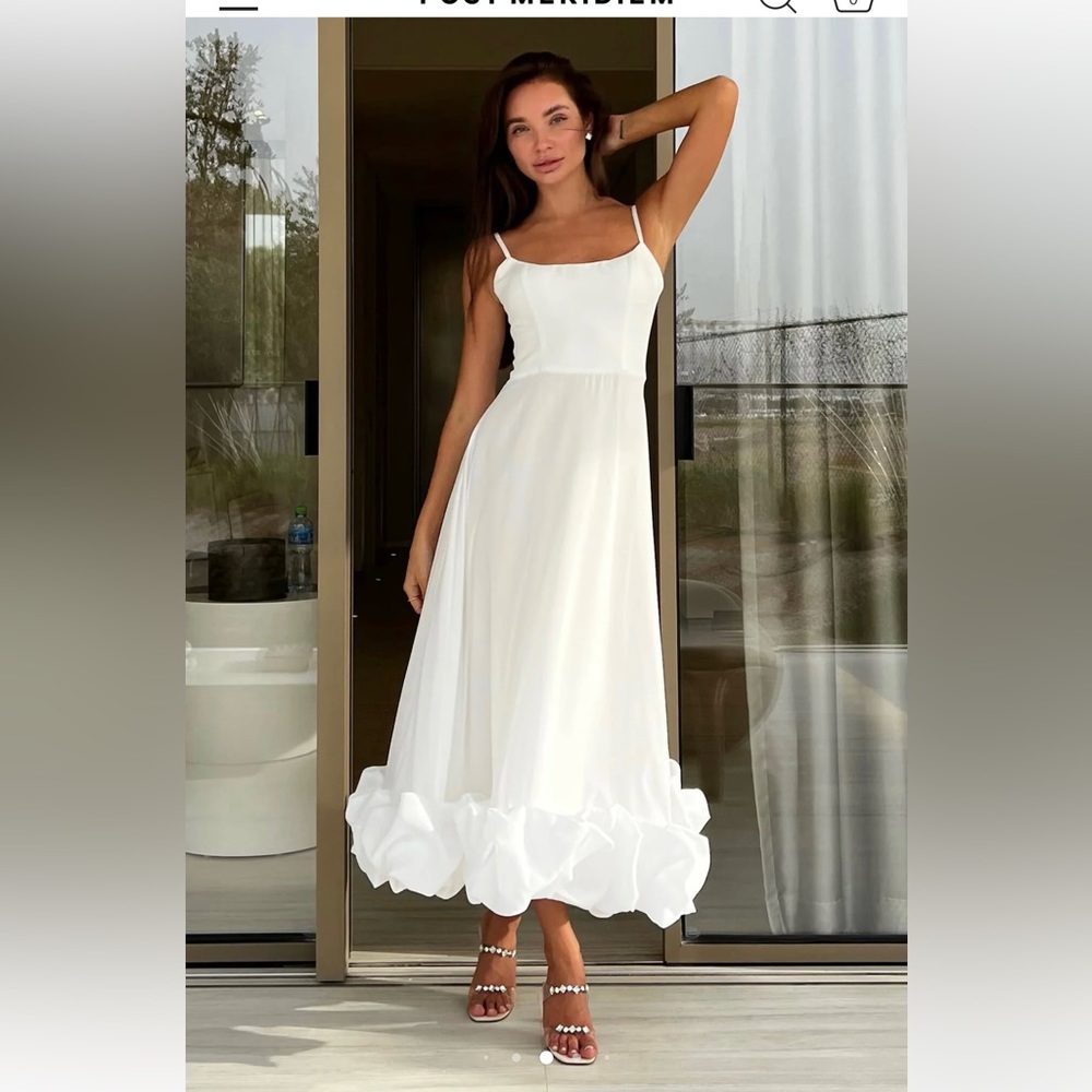 NWT Post Meridiem bustier Flounce Dress XS